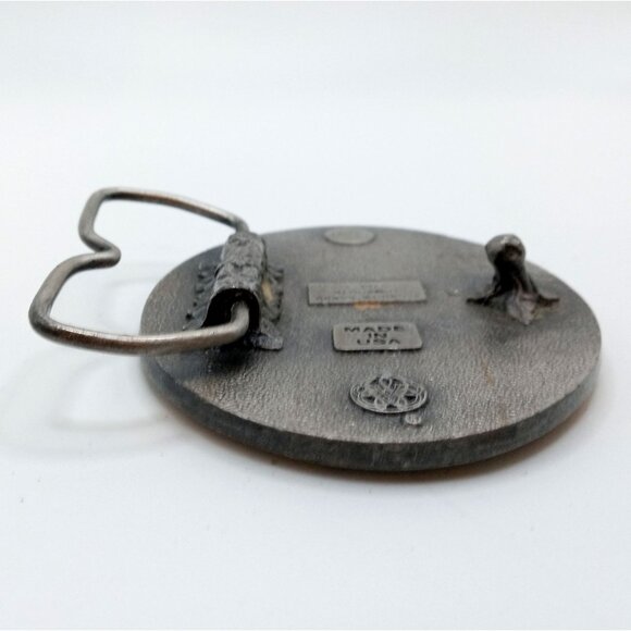 Tennis Belt Buckle Vintage 1977 Pro Racket Serve Player Ball Shoes Sports - Picture 4 of 9